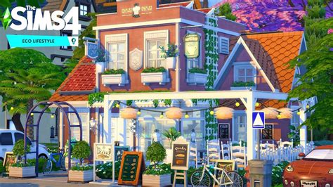 Sims 4 Bistró Speed Build No Cc In 2020 Sims House Design Sims
