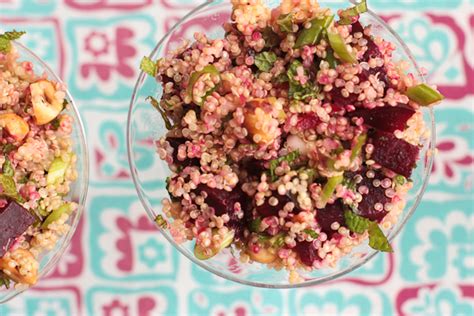 Quinoa And Beet Salad With Hazelnuts And Mint What Would Cathy Eat