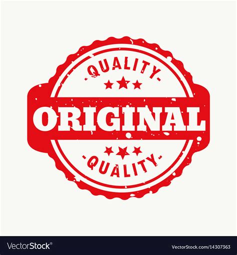 Original Quality Stamp Royalty Free Vector Image