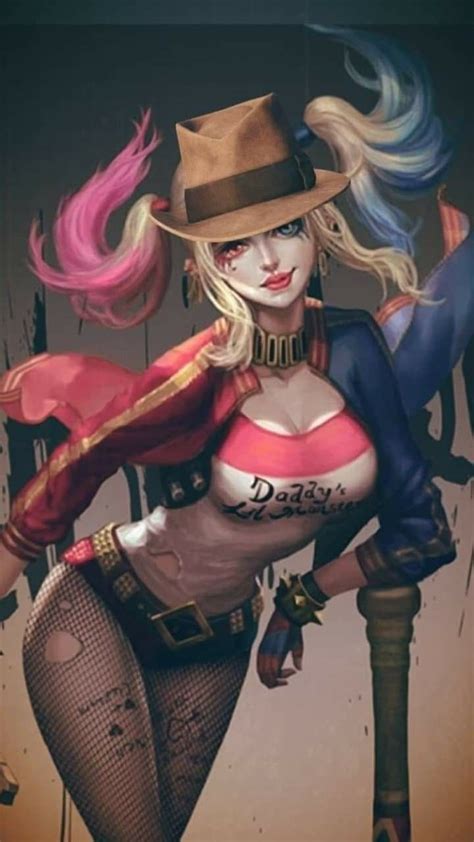 Pin On Harley Quinn Art