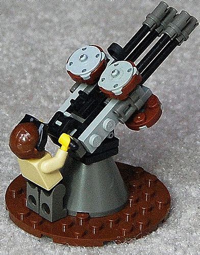 Quadruple Barreled Anti Aircraft Cannon Back Lego Guns Lego Army