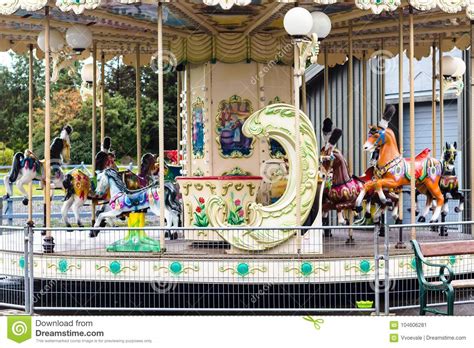 Merry Go Round In Laugardalur Park Of Reykjavik Editorial Photo Image