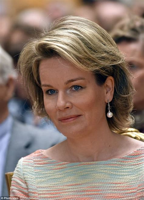 Queen Mathilde Displays Her Toned Legs In Brussels Daily Mail Online
