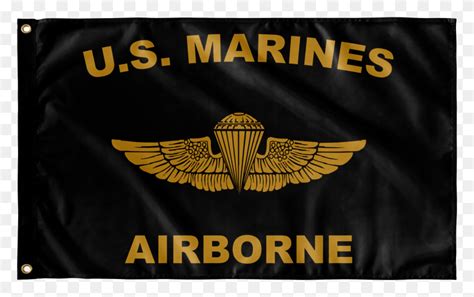 Marines Gold Wing Flag Special Forces Symbol Logo Trademark Hd Png