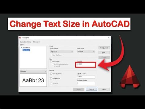 How To Change Text Size In AutoCAD Drawings YouTube