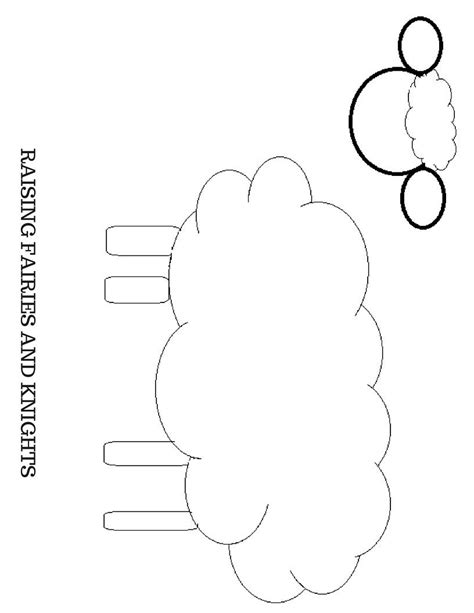 You can customize your chosen template with special decorations. Sheep Craft & Printable | Sheep crafts, Sheep template ...