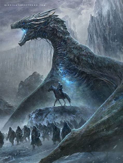 The Night King And Undead Viserion Game Of Throne Poster Game Of