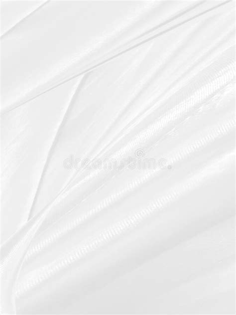 Beauty Soft Line Fabric White And Gray Abstract Smooth Curve Shape