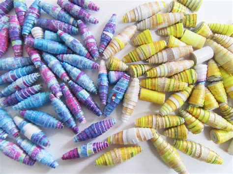 Printing With Gelli Arts Wearable Art Paper Beads Made From Gelli