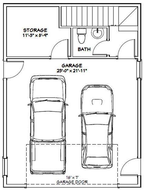 24x32 House 1 Bedroom 15 Bath 851 Sq Ft Pdf Floor Etsy