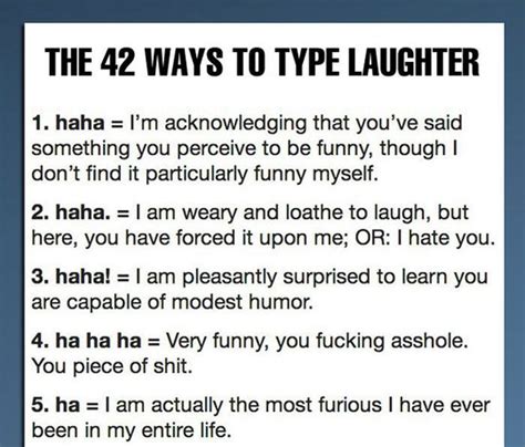 The 42 Ways To Type Laughter 8 Pics