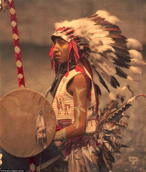 Posing For The Camera Stunning Colored Images Show The Lives Of Native Americans In The 19th