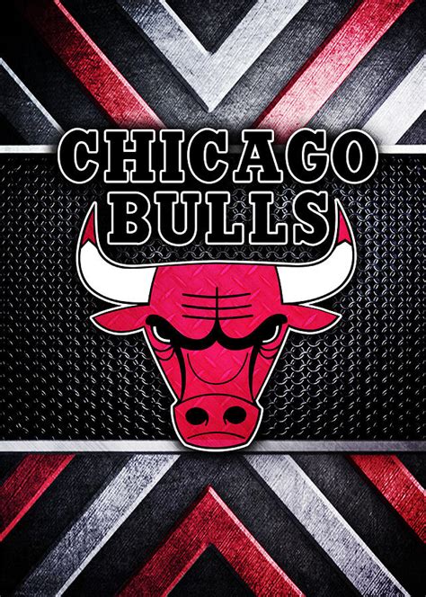 Chicago Bulls Logo Art Digital Art by William Ng