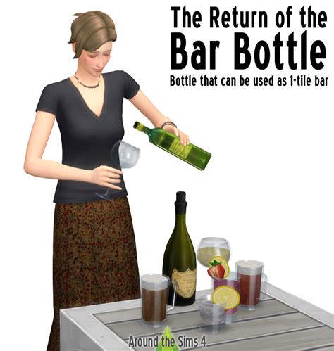 Around The Sims 4 Custom Content Download Bottle Bar Sims 4