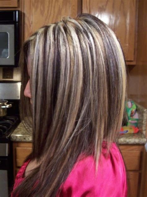 Click here to see which types of highlights go perfectly with very dark hair. Blonde Highlights With Brown Lowlights Underneath | Brown ...