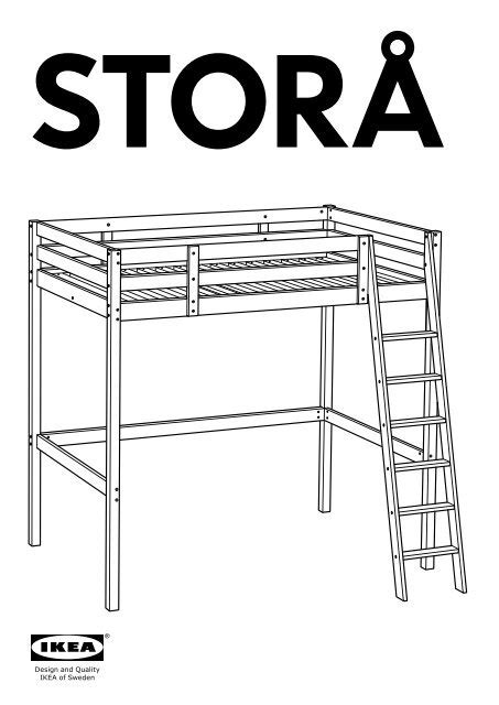 Letto a soppalco quadrato e mezzo ikea. Ikea STORÅ struttura per letto a soppalco - 00160866 ...