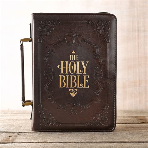 The Holy Bible In Brown Bible Cover