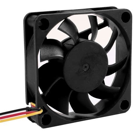 DC 12V 0.2A Black Plastic 3 Pin Connector PC Computer Case Cooling Fan ...