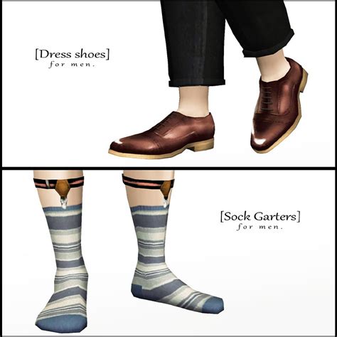 My Sims 4 Blog Dress Shoes Garters And Socks By Imadako