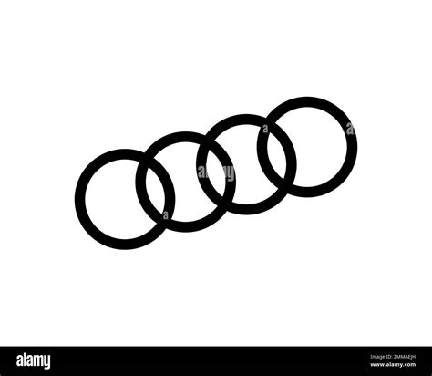 Audi Rotated White Background Logo Brand Name Stock Photo Alamy