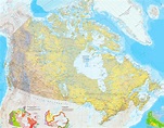 Detailed road map of Canada