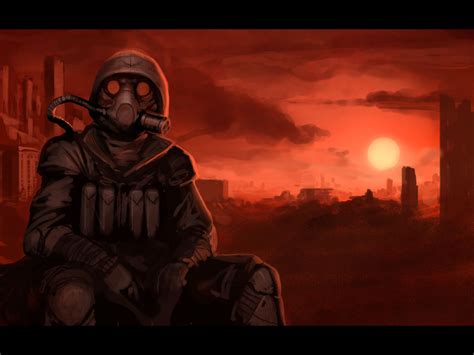 Gas Mask Soldier Wallpaper