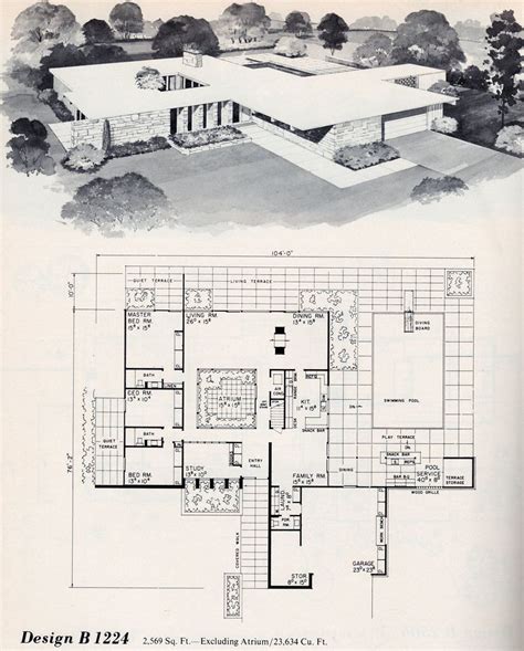 Mid Century Modern Architecture Plans Image To U