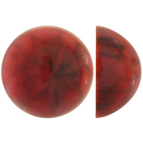 Coral Flatback Cabochons Round 15mm Dreamtime Creations