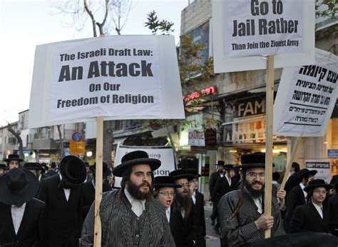 Thousands Of Ultra Orthodox Take To Streets In Mass Anti Draft Protest