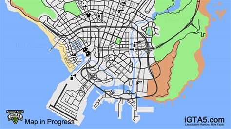 Grand Theft Auto V La Gta V Mapa