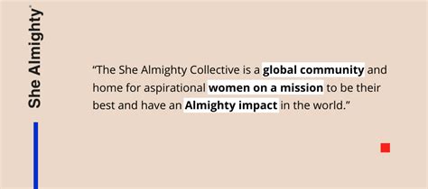 Introducing The She Almighty Collective By Mikaela Jackson She