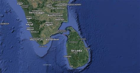 India Sri Lankan Bridge Scribble Maps