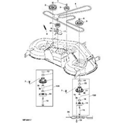 John Deere X500 Mower Deck Parts Diagram
