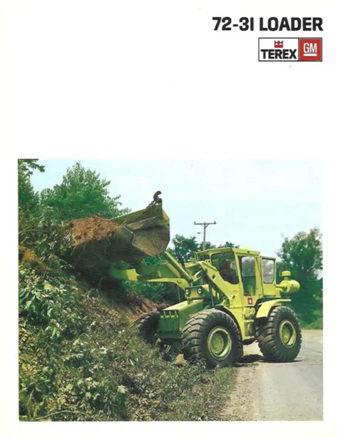 Equipment Brochure Terex 72 31 Wheel Loader E7023 2197 Picclick