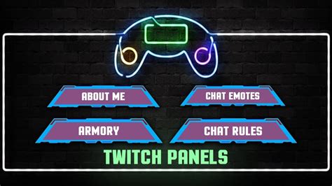 How To Make A Twitch Panel Twitch Overlay Tutorial Youtube