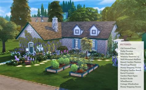 Cottage Garden Stuff Pack At The Plumbob Tea Society Sims 4 Updates