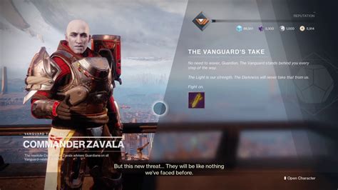 The Vanguards Take Speak To Commander Zavala Shadowkeep Youtube