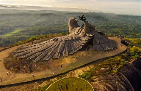 Worlds Largest Bird Sculpture In Indias Jatayu Nature Park Mycoolbin