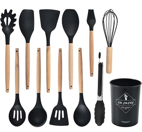 12pcs Silicone Kitchenware Set Cooking Utensil Spatula Set With