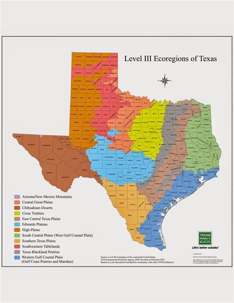 Map Of The Regions Of Texas United States Map