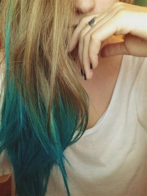 This is because the middle tone turns grey when fading. 22 best blonde hair with blue tips images on Pinterest ...