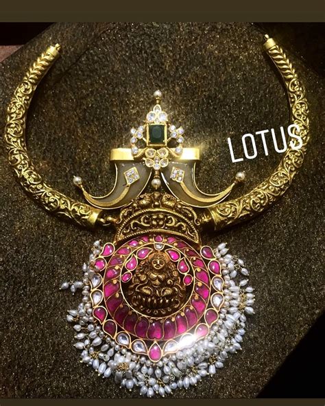 Traditional Temple Necklace From Lotus Silver Jewellery South India