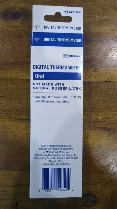 New Medline Second Oral Digital Thermometers F C Reading Ebay