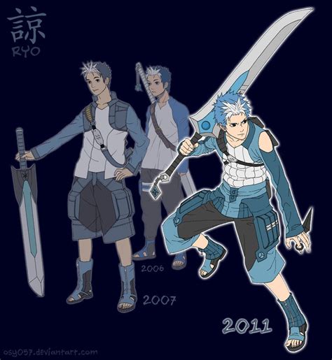 Evolution Of Ryo By Osy On Deviantart In Anime Characters Naruto Oc Naruto Fan Art