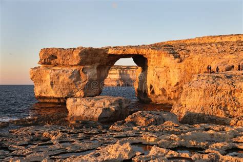 The Azure Window Island Of Gozo Malta Stock Image Image Of Malta
