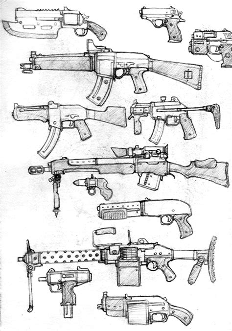 Guns By Mcgibs On Deviantart Guns Drawing