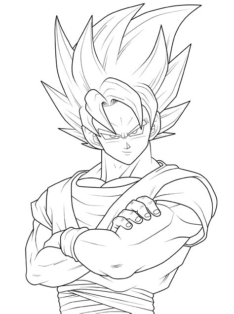 Dragon Ball Z Coloring Sheets Printable Educative Printable