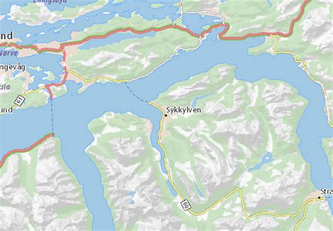 Velkomen til ein rundtur i lokal og norsk møbelhistorie mellom fjord og fjell. Map of Sykkylven - Michelin Sykkylven map - ViaMichelin