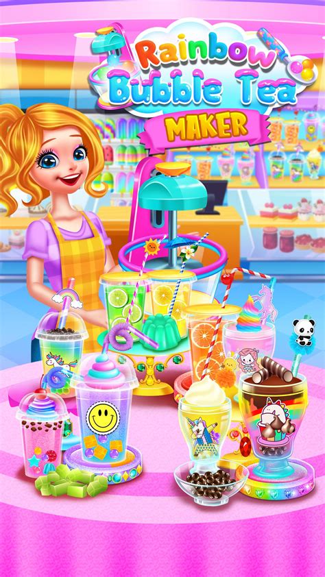 Rainbow Bubble Milk Tea Maker Apk For Android Download