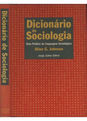 Sebo do Messias Livro Dicionário de Sociologia